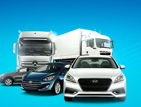 Caminhões e carros