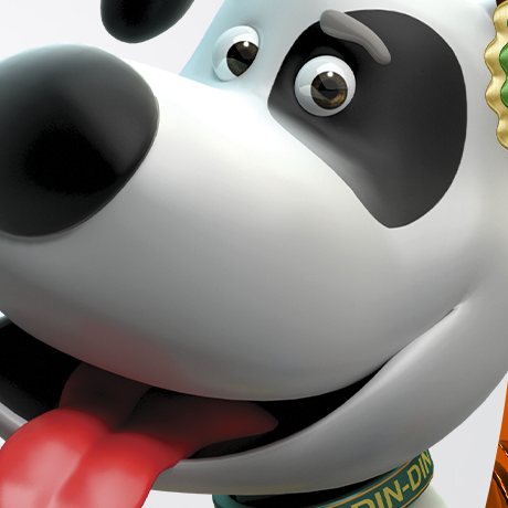 Mascote CredFácil na loja Master